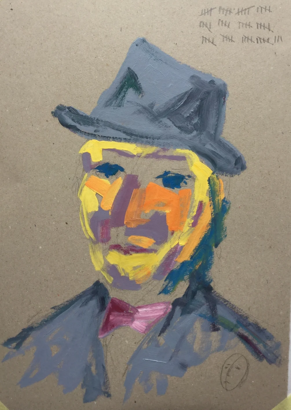 Gudrun's 60 brush stroke portrait Gudrun's 60 brush stroke portrait