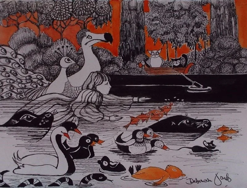 'It was high time to go, for the pool was getting quite crowded' Alice in Wonderland 'It was high time to go, for the pool was getting quite crowded' Alice in Wonderland