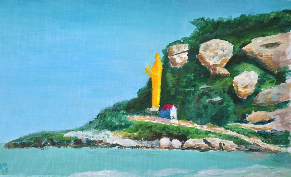 Standing Buddha, Khao Takiab, Thailand