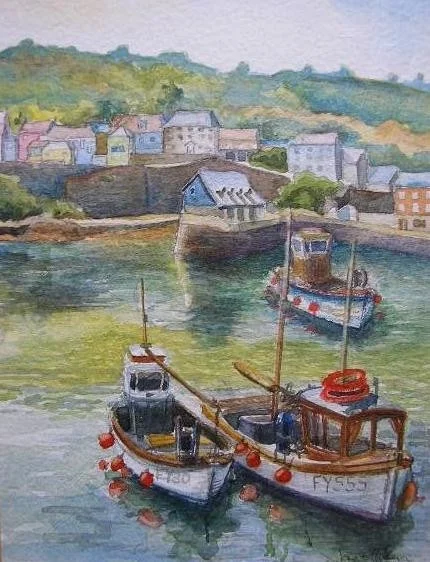 Sea harbour and fishing boats Sea harbour and fishing boats
