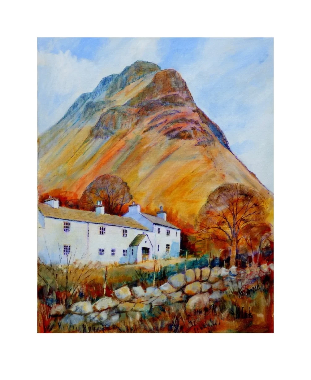 Bowderdale Farm with Yewbarrow Wasdale Cumbria Bowderdale Farm with Yewbarrow Wasdale Cumbria