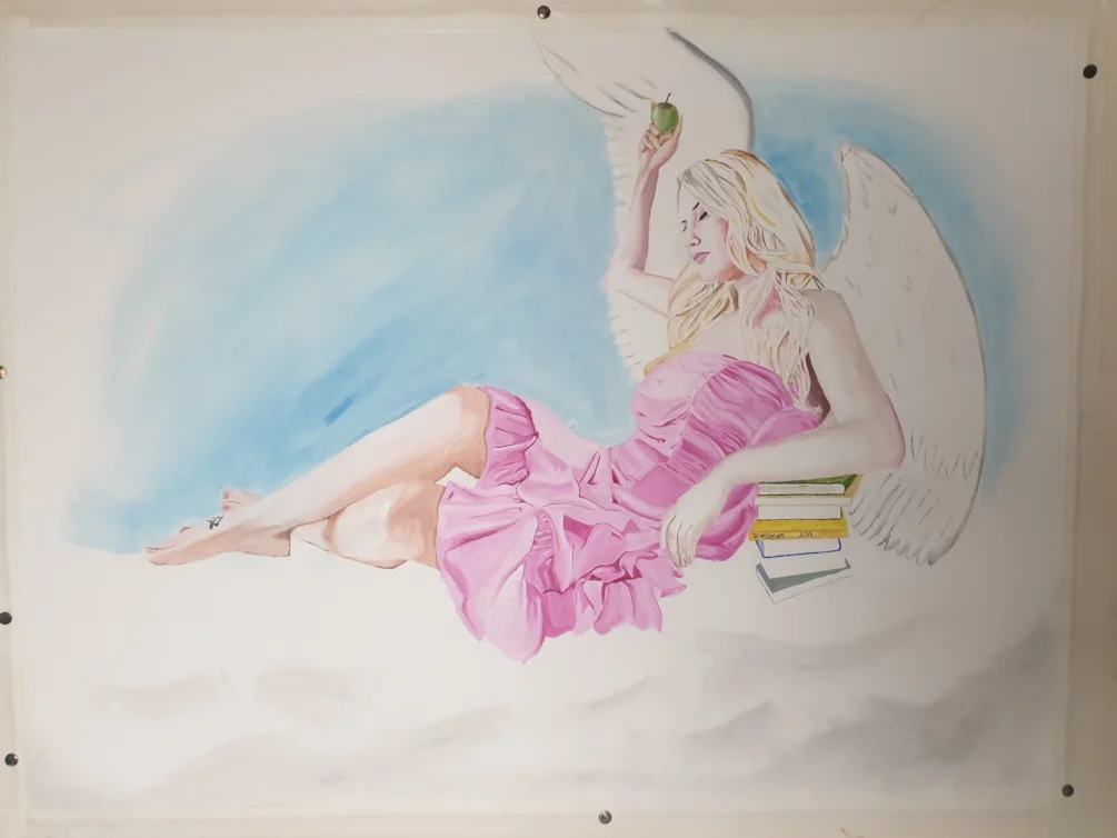 My Angel (oil on paper 75cm x 55cm My Angel (oil on paper 75cm x 55cm