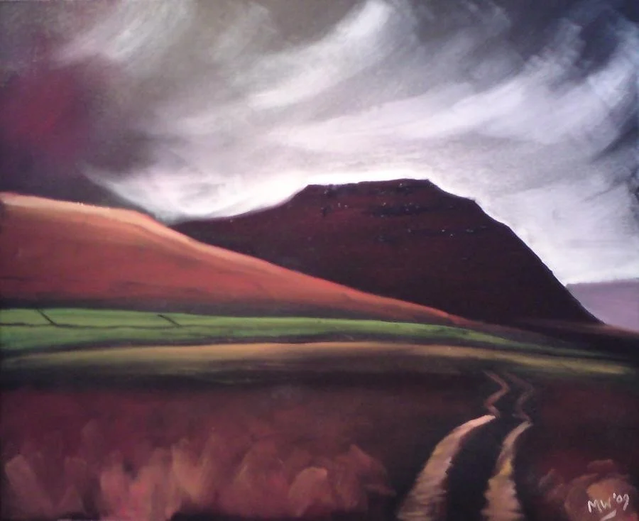 'Ingleborough - the brooding mountain' 'Ingleborough - the brooding mountain'