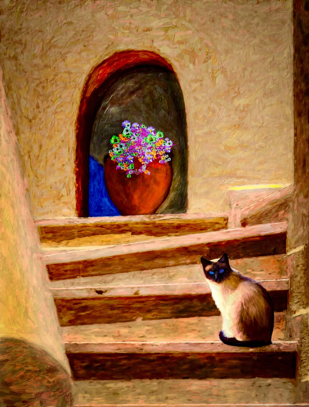 Stair Cat Stair Cat