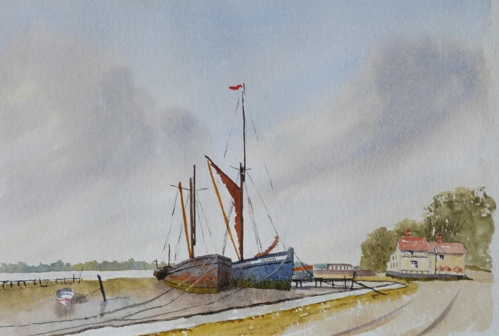 Barges at the Butt and Oyster, Pin Mill Barges at the Butt and Oyster, Pin Mill