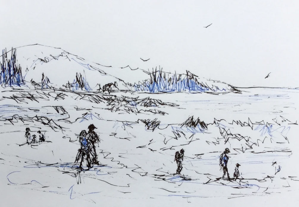 Sketch for Rockcliffe Watercolour....for Linda. Sketch for Rockcliffe Watercolour....for Linda.