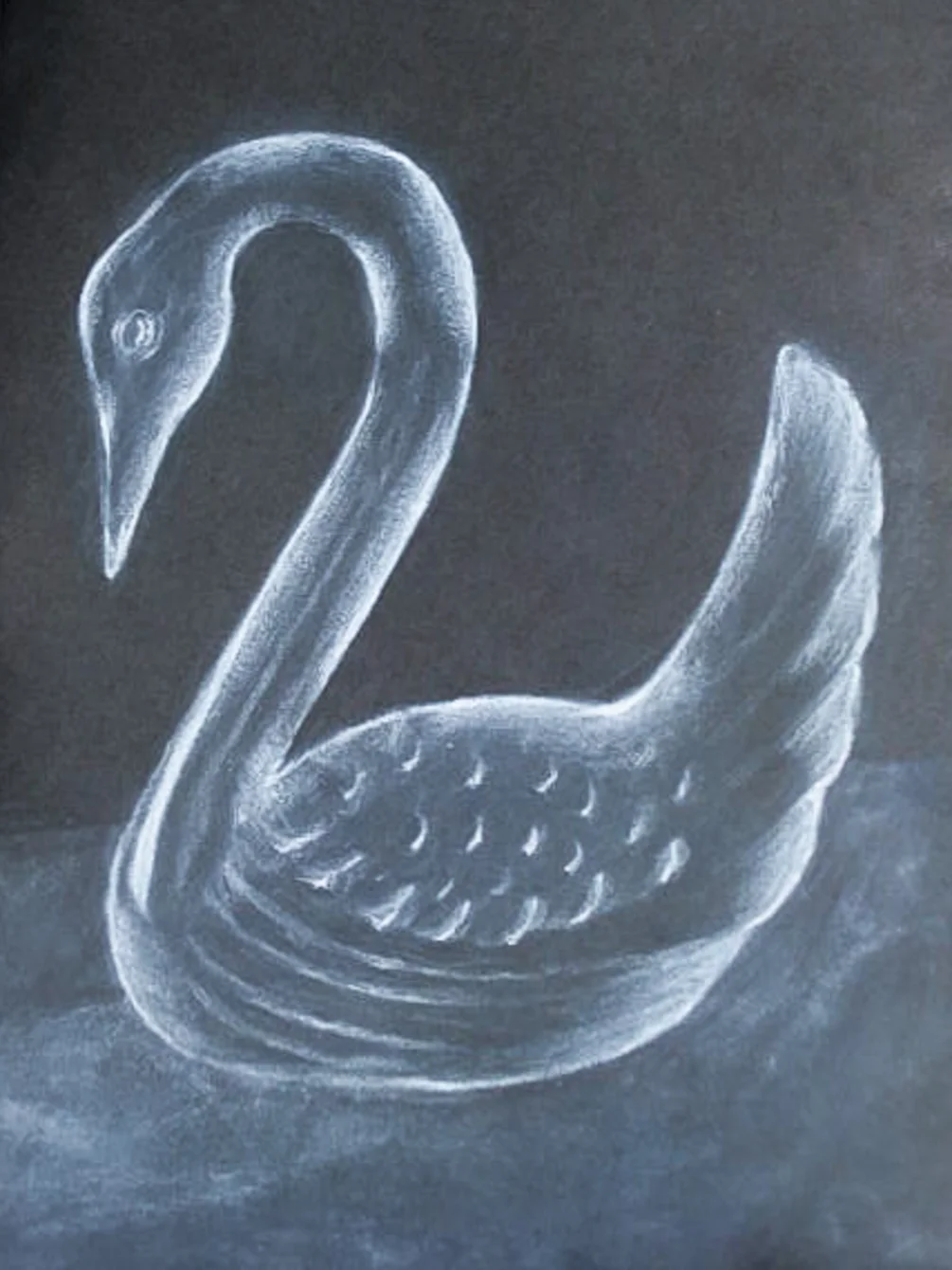 Glass swan Glass swan