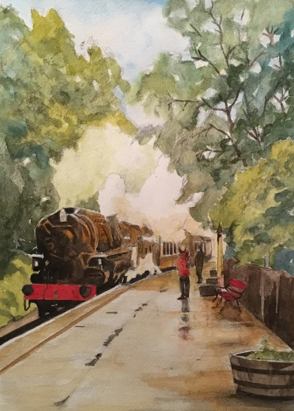 The cream tea train at Haworth The cream tea train at Haworth