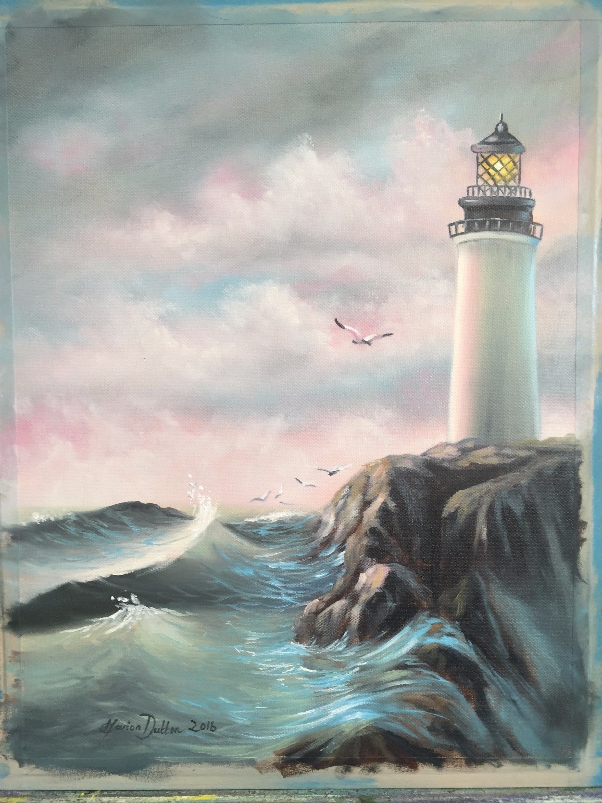 Lands End - Oils over acrylic