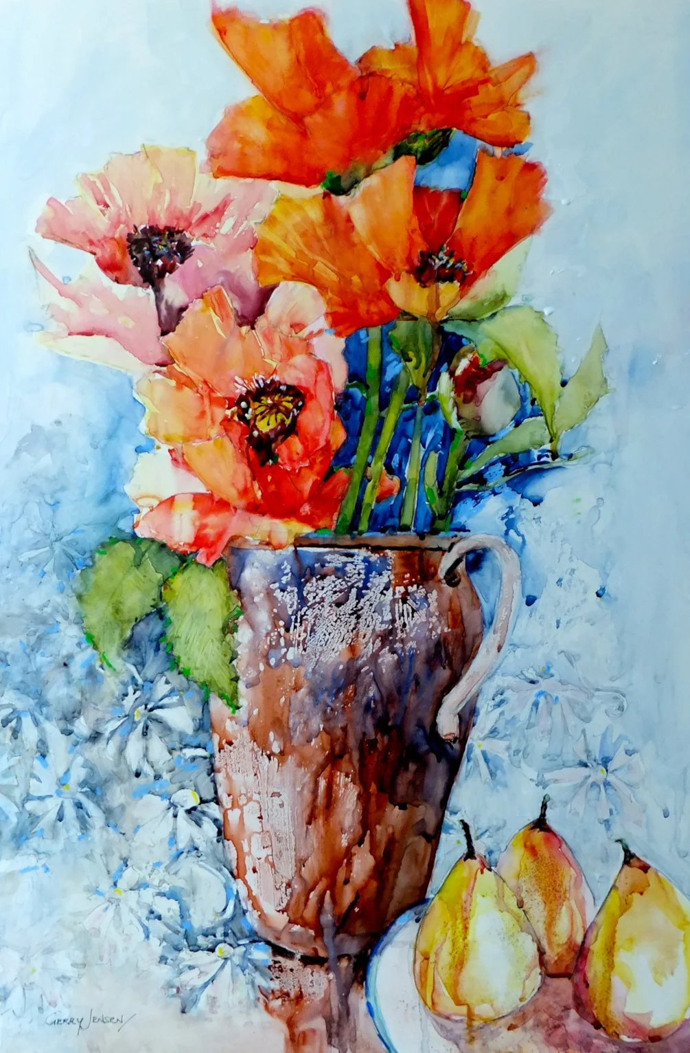 Red Poppies in Pot Red Poppies in Pot