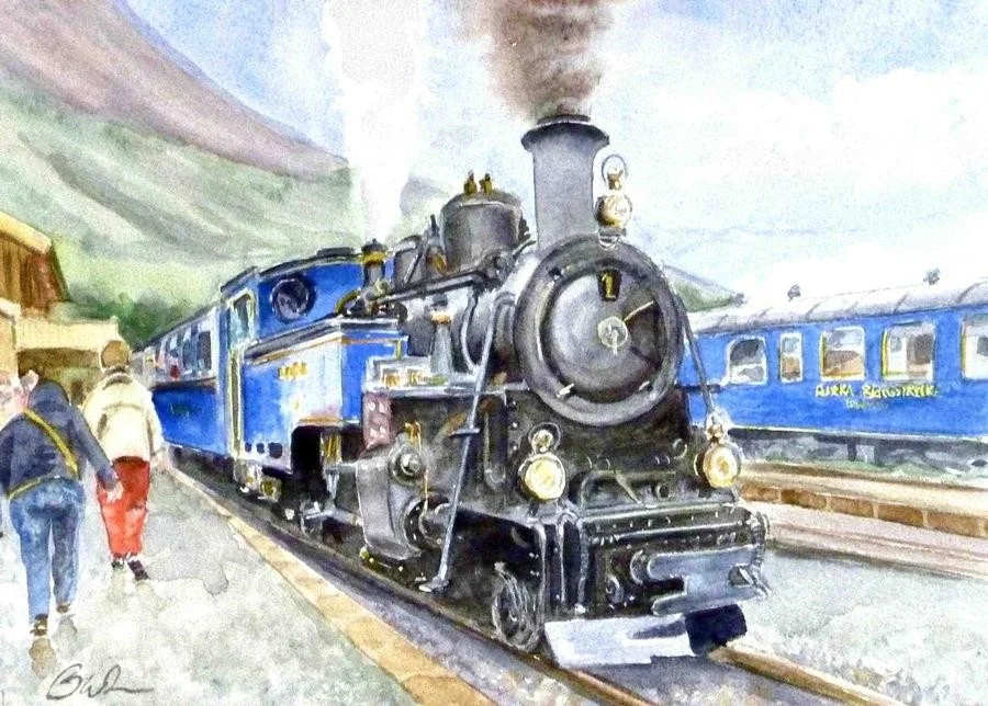 Locomotive No 1 at Realp Furka railway Locomotive No 1 at Realp Furka railway