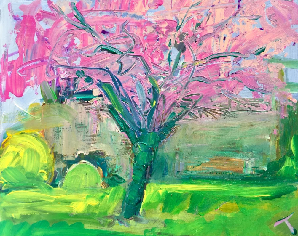 Blossom tree Spring Gardens, Acrylic on 10x8” board Blossom tree Spring Gardens, Acrylic on 10x8” board