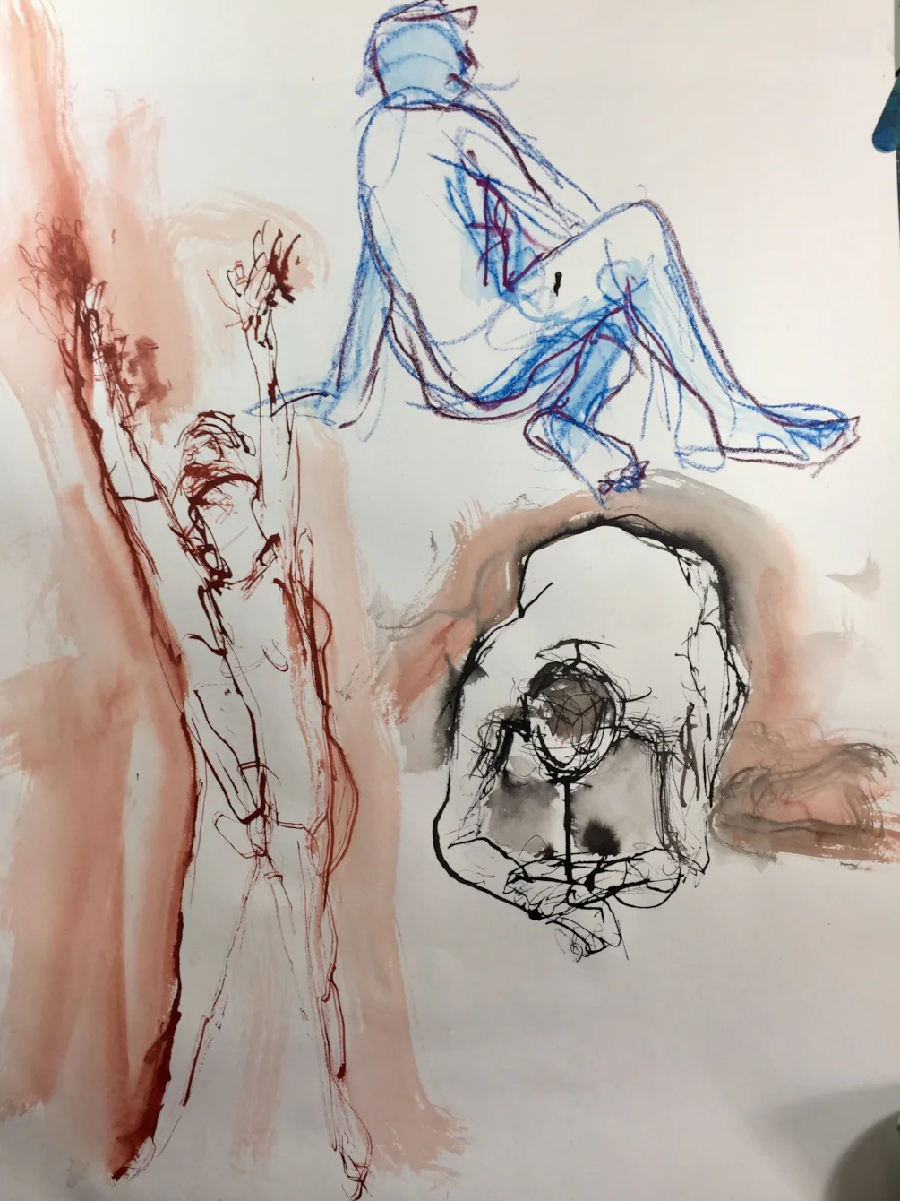 Life drawing class today, Ink on A2 Life drawing class today, Ink on A2