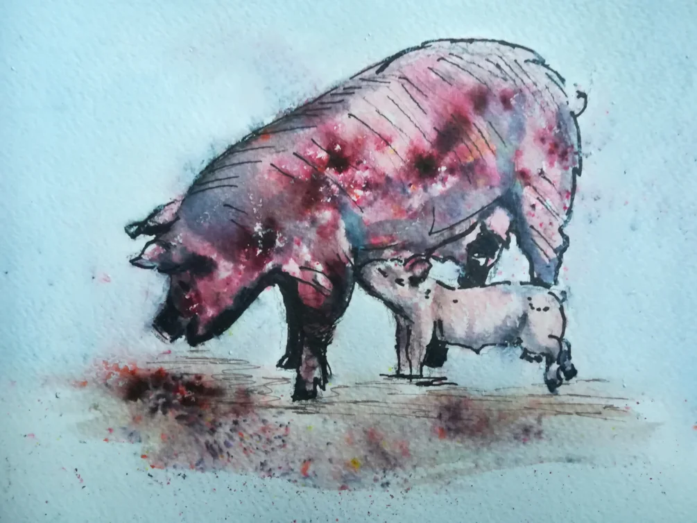 This little piggy went for dinner This little piggy went for dinner