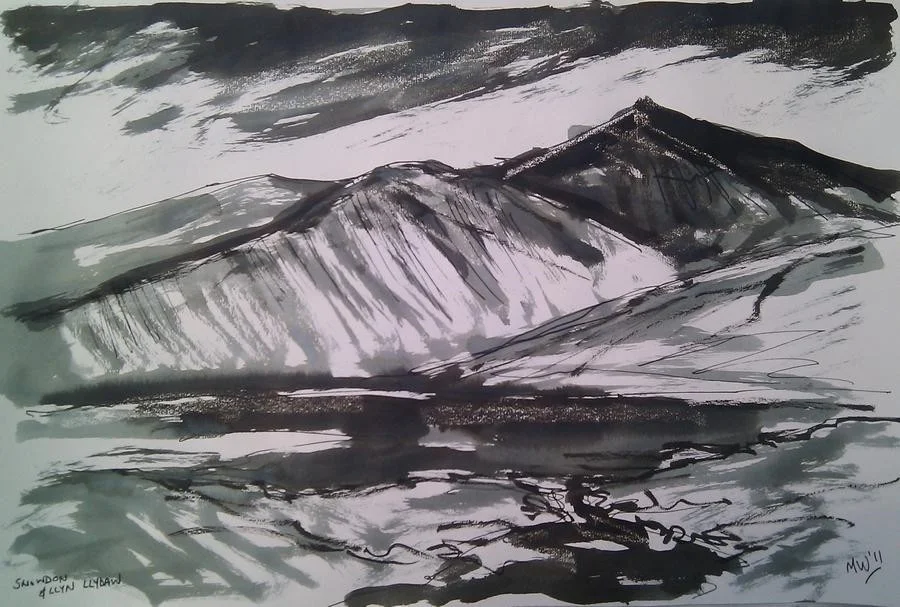 'Snowdon and Llyn Llydaw' 'Snowdon and Llyn Llydaw'