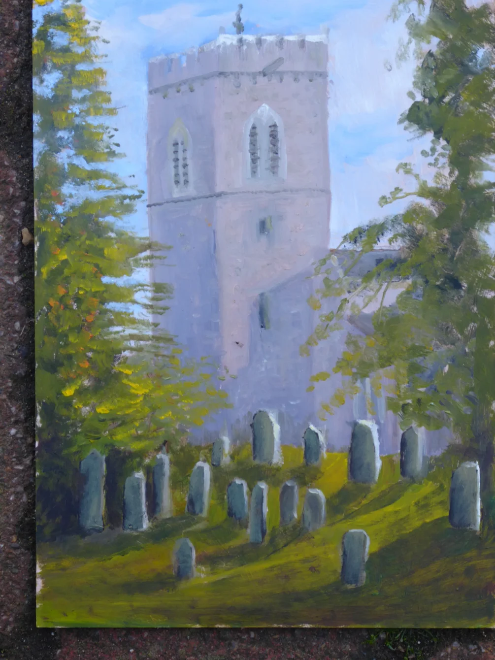 Early Autumn sunlight - plein air Early Autumn sunlight - plein air