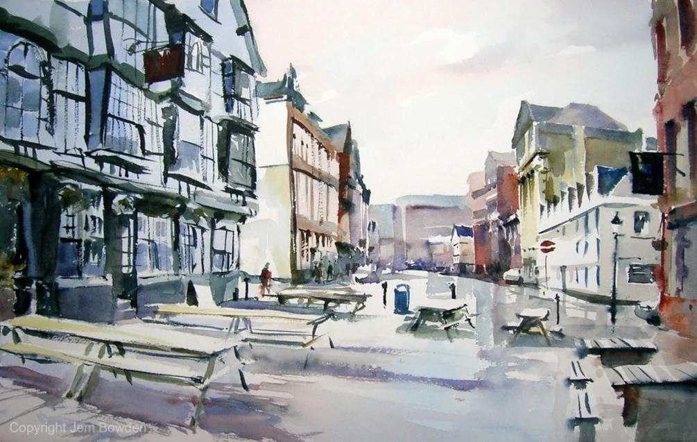 Early morning, King Street, Bristol. Early morning, King Street, Bristol.