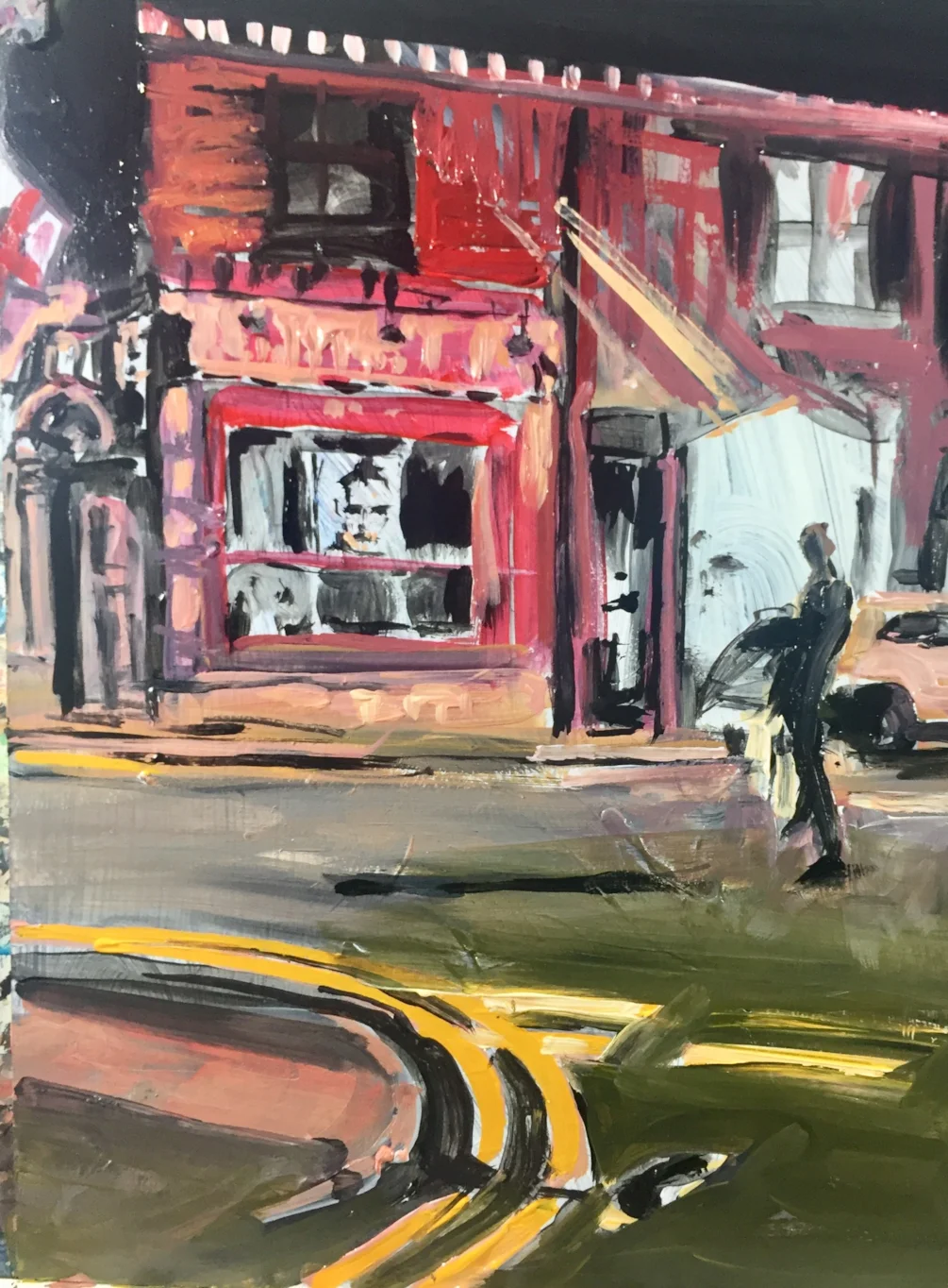 Late haircut at Rogers Leek, Acrylic on 400x300 Late haircut at Rogers Leek, Acrylic on 400x300