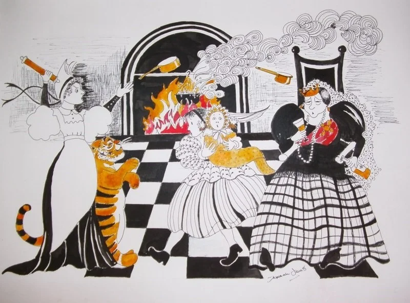 'Mind what you are doing!' cried Alice 'Mind what you are doing!' cried Alice