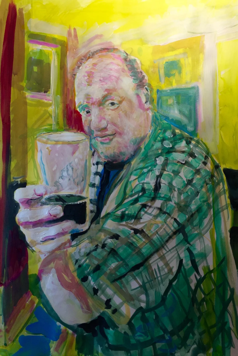 'Trev' from the Earl, acrylic on A2 cartridge 'Trev' from the Earl, acrylic on A2 cartridge