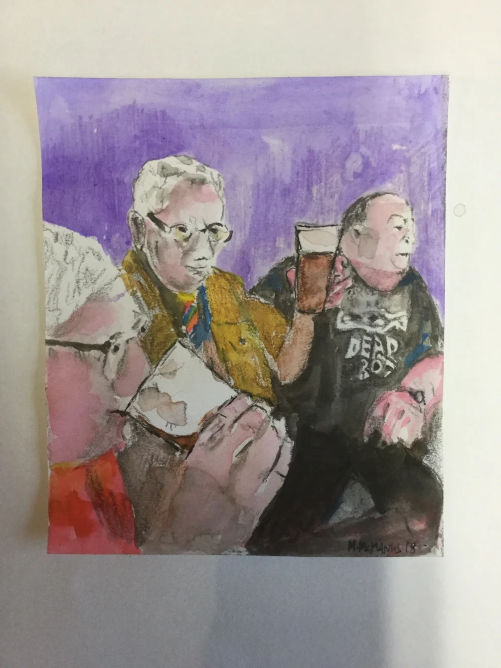 Portrait of some drinkers. Portrait of some drinkers.