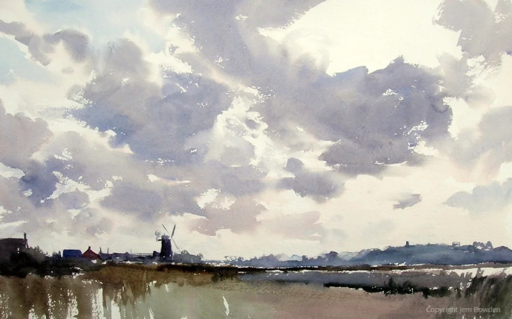Cley, north Norfolk, after a summer downpour Cley, north Norfolk, after a summer downpour