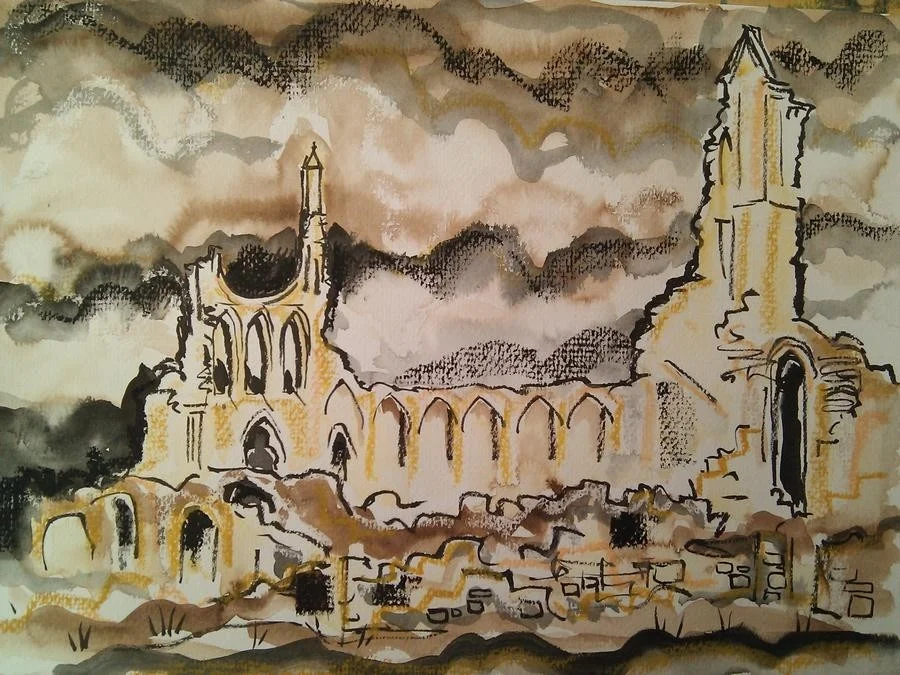 'Byland Abbey, North Yorkshire' 'Byland Abbey, North Yorkshire'