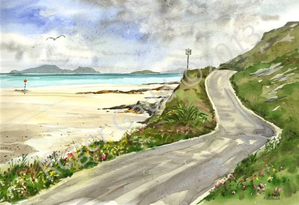 The Road around Traigh Mhor, Barra The Road around Traigh Mhor, Barra