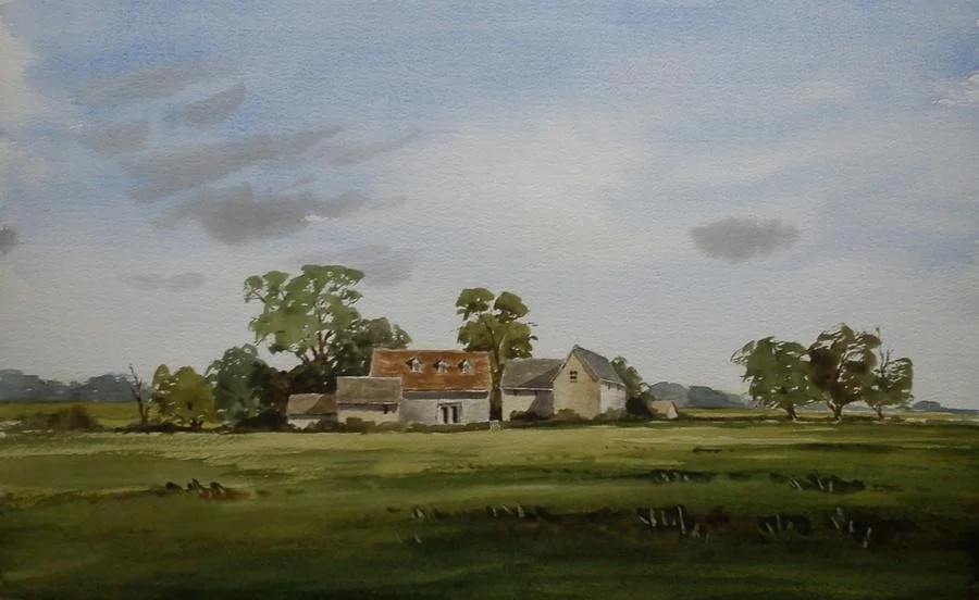 Hertfordshire Farm 18" X 12 1/2" Hertfordshire Farm 18" X 12 1/2"