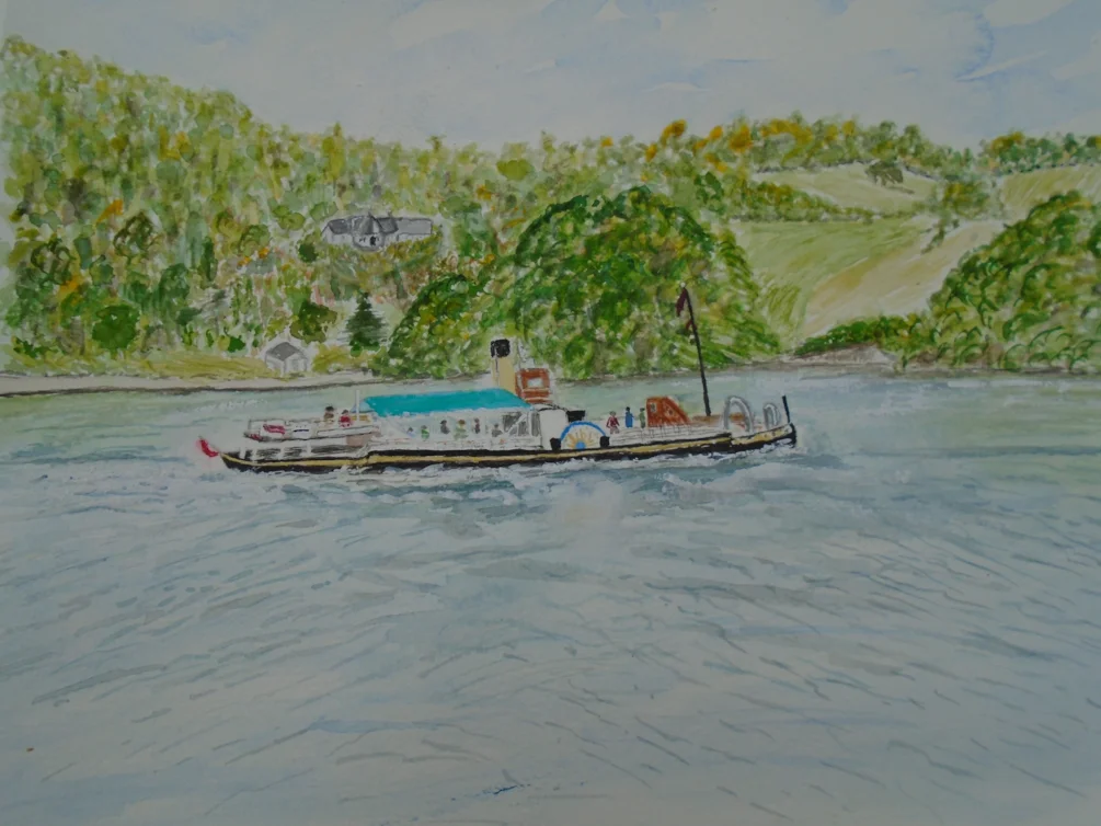 Paddlesteamer on River Dart Paddlesteamer on River Dart