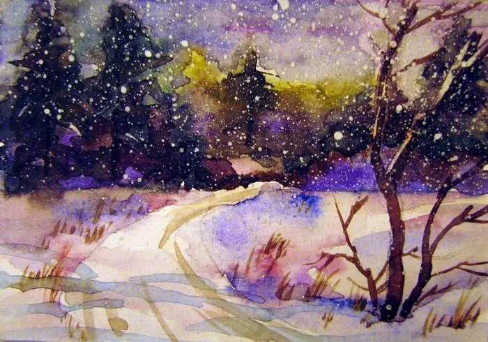 The last snowfall-wishing The last snowfall-wishing
