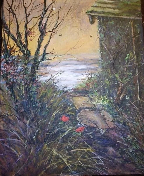 Landslip painting I - Broken Terrace, Holding On Landslip painting I - Broken Terrace, Holding On