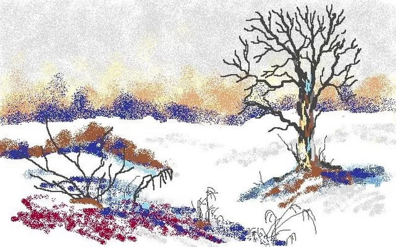 Digi Snow Scene, for Dennis Digi Snow Scene, for Dennis