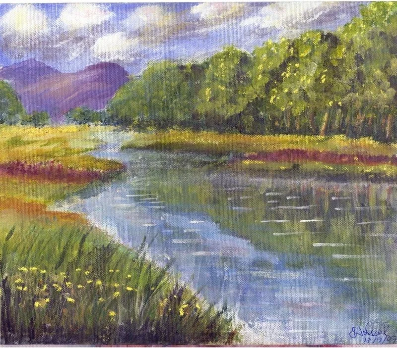 Summer River My Version of Terry Harrison's Demo in Leisure Painter Summer River My Version of Terry Harrison's Demo in Leisure Painter