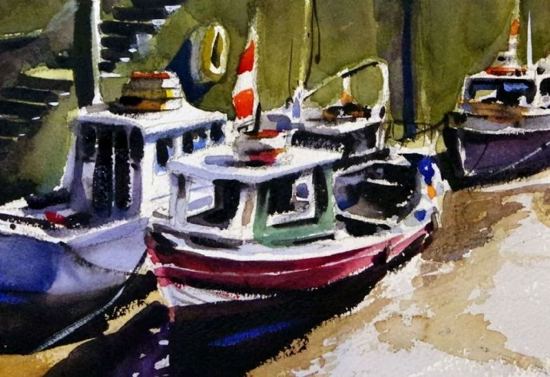 Close up of Newcastle fishing boats Close up of Newcastle fishing boats