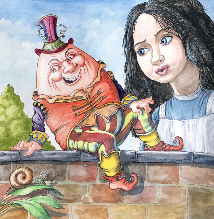 Alice and Humpty-Dumpty small