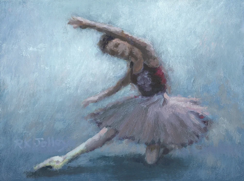 Ballerina Study #2, 6 x 8, oil on birch wood, 2024, 888x1200 Ballerina Study #2, 6 x 8, oil on birch wood, 2024, 888x1200