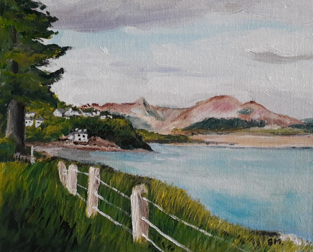 Borth-y-Gest Llyn Peninsula - Acrylic - June 25th 2020 Borth-y-Gest Llyn Peninsula - Acrylic - June 25th 2020