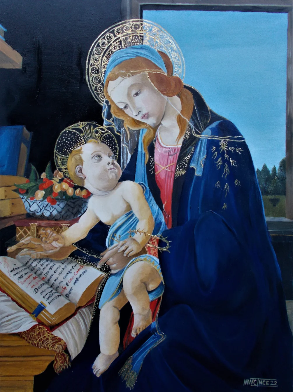 Boticelli's 'Madonna of the Book' Boticelli's 'Madonna of the Book'