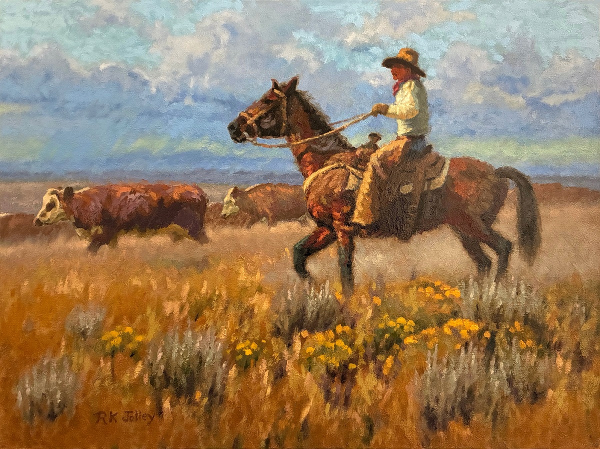 Cattle Drive, 18 x 24, oil on canvas, 2026, 898x1200