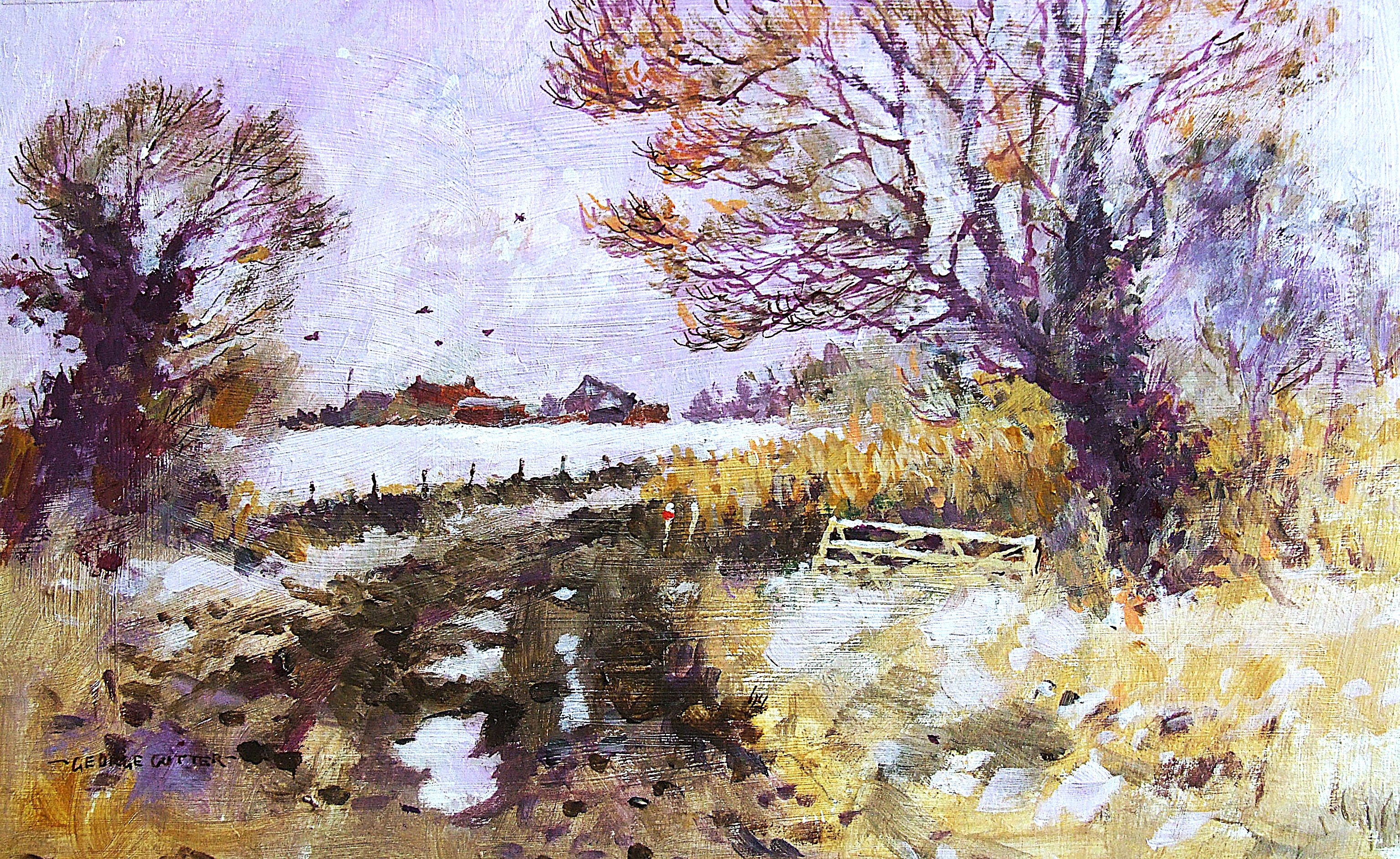 Chancellor Farm after snow.