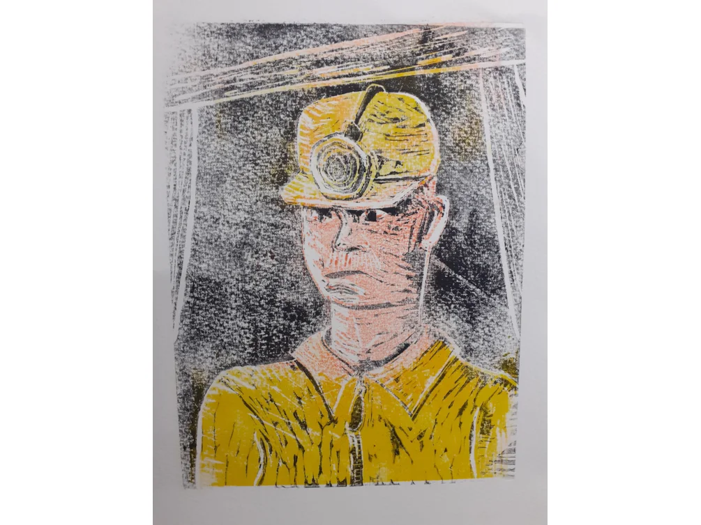 Coal Not Dole - Reduction Linoprint - 9th Feb 2025 Coal Not Dole - Reduction Linoprint - 9th Feb 2025