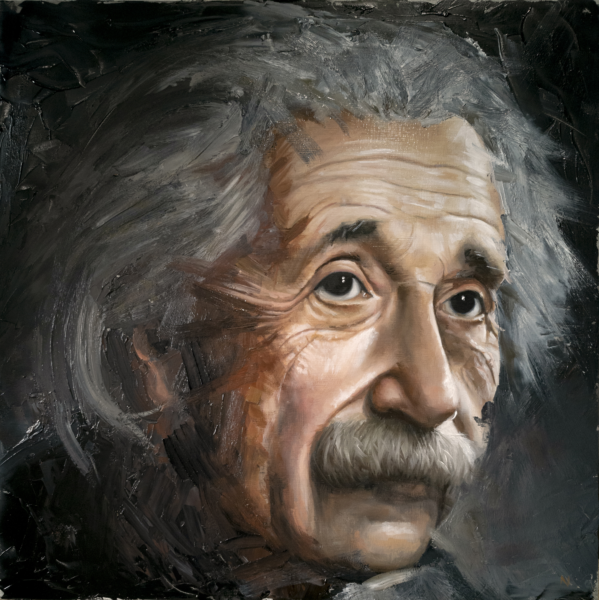Einstein painting