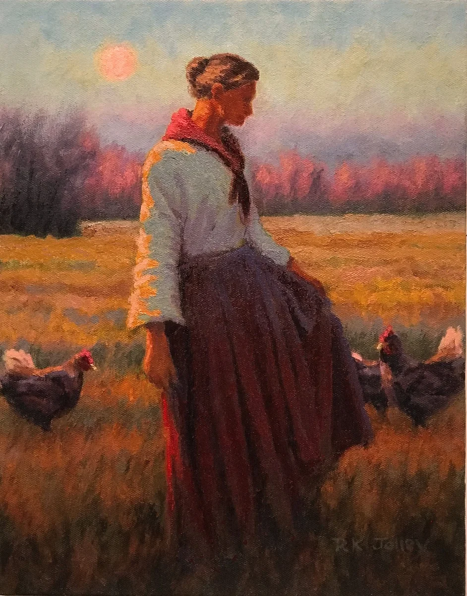 Evening Chores, 11 x 14, oil on canvas, 2024, 942x1200 Evening Chores, 11 x 14, oil on canvas, 2024, 942x1200