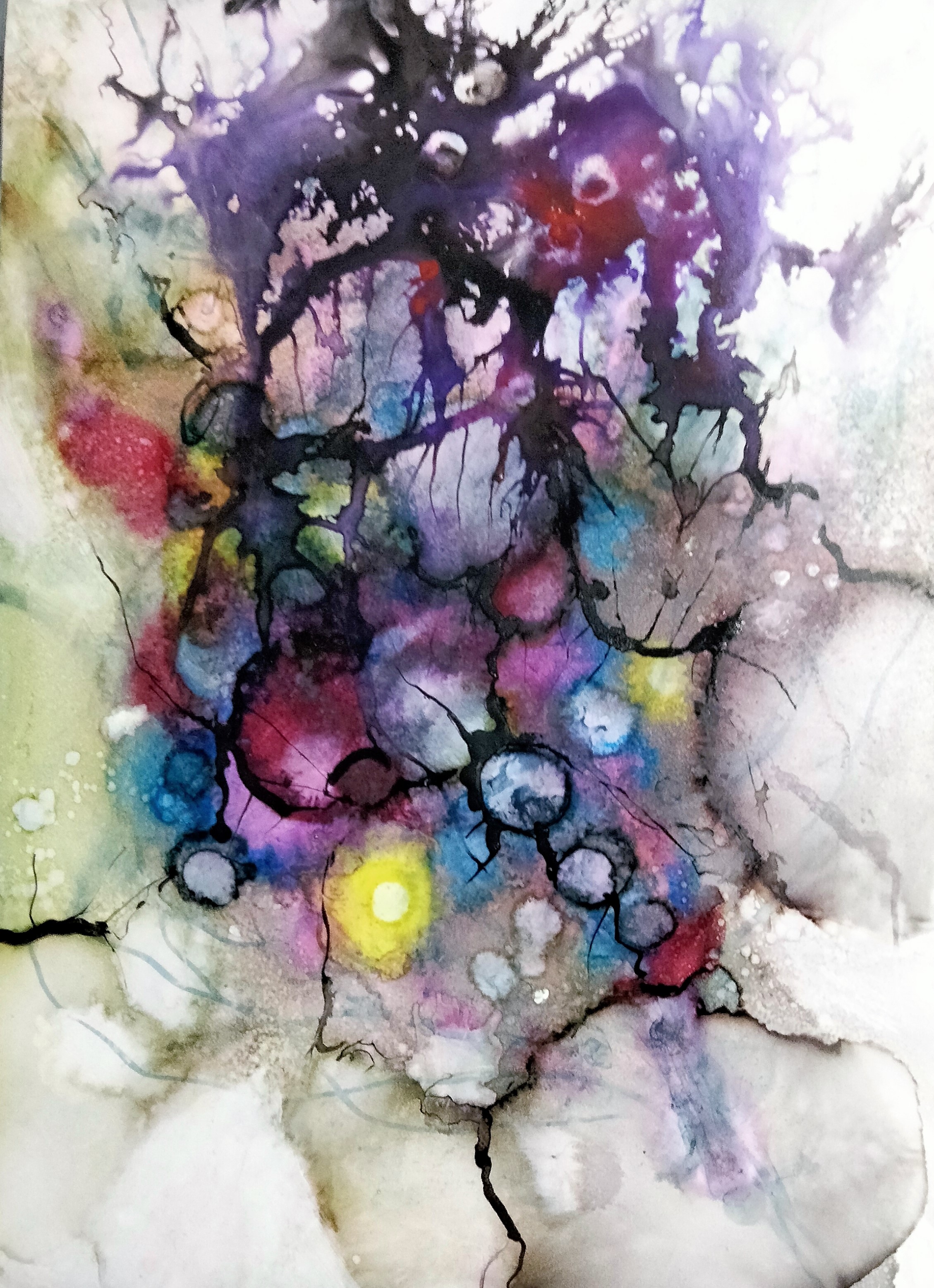 Experiment with Alcohol Inks