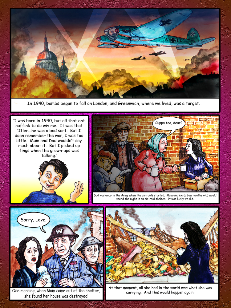 Growing up in London 1940