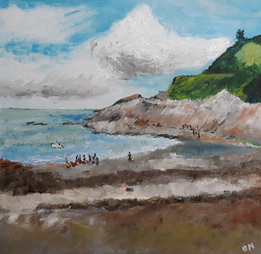 Half Tide at Combe Martin - 30 x 30 cm acrylic on canvas board - 4th Oct 2020 Half Tide at Combe Martin - 30 x 30 cm acrylic on canvas board - 4th Oct 2020
