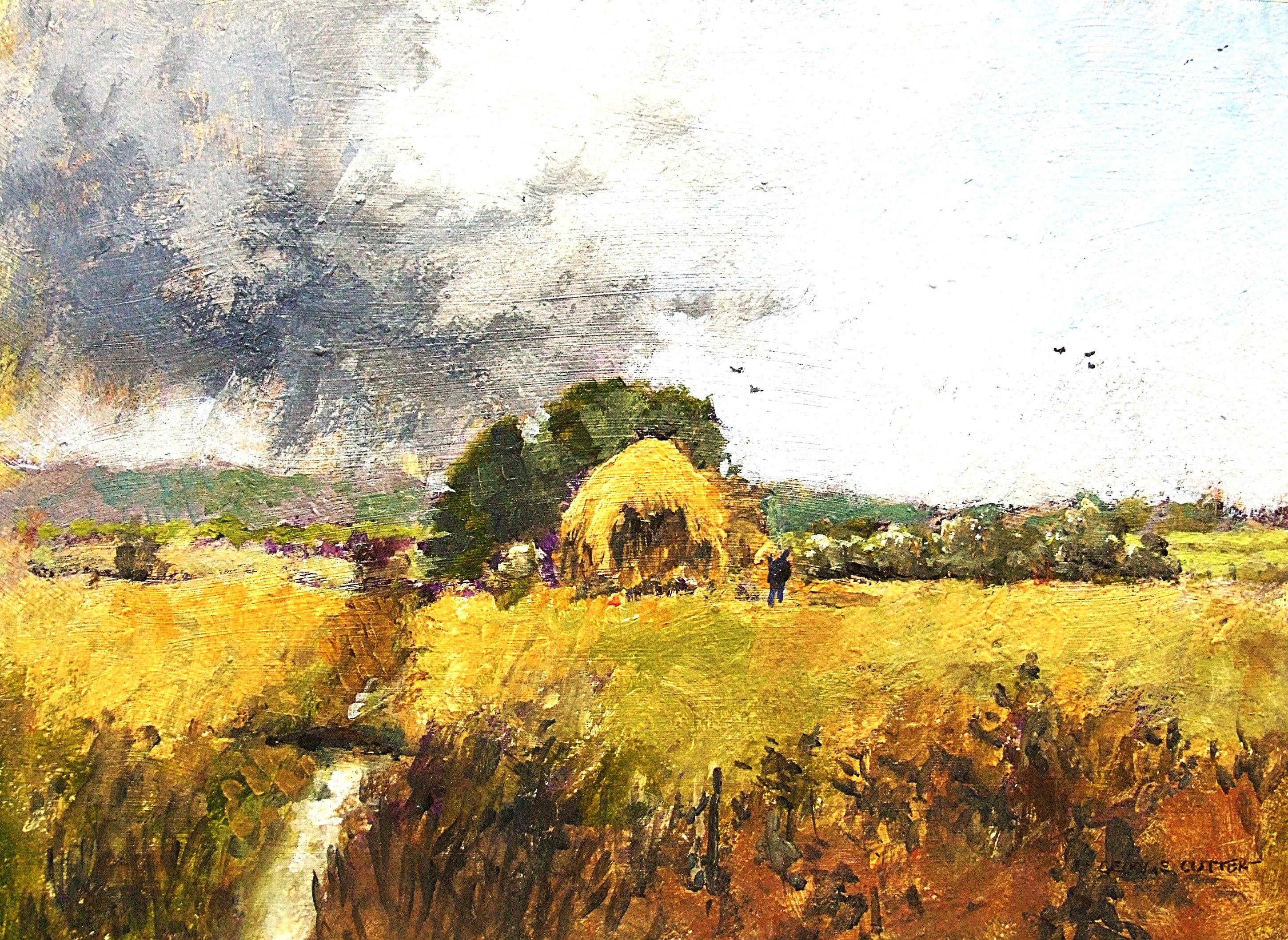 Haystacks at High Ham Somerset