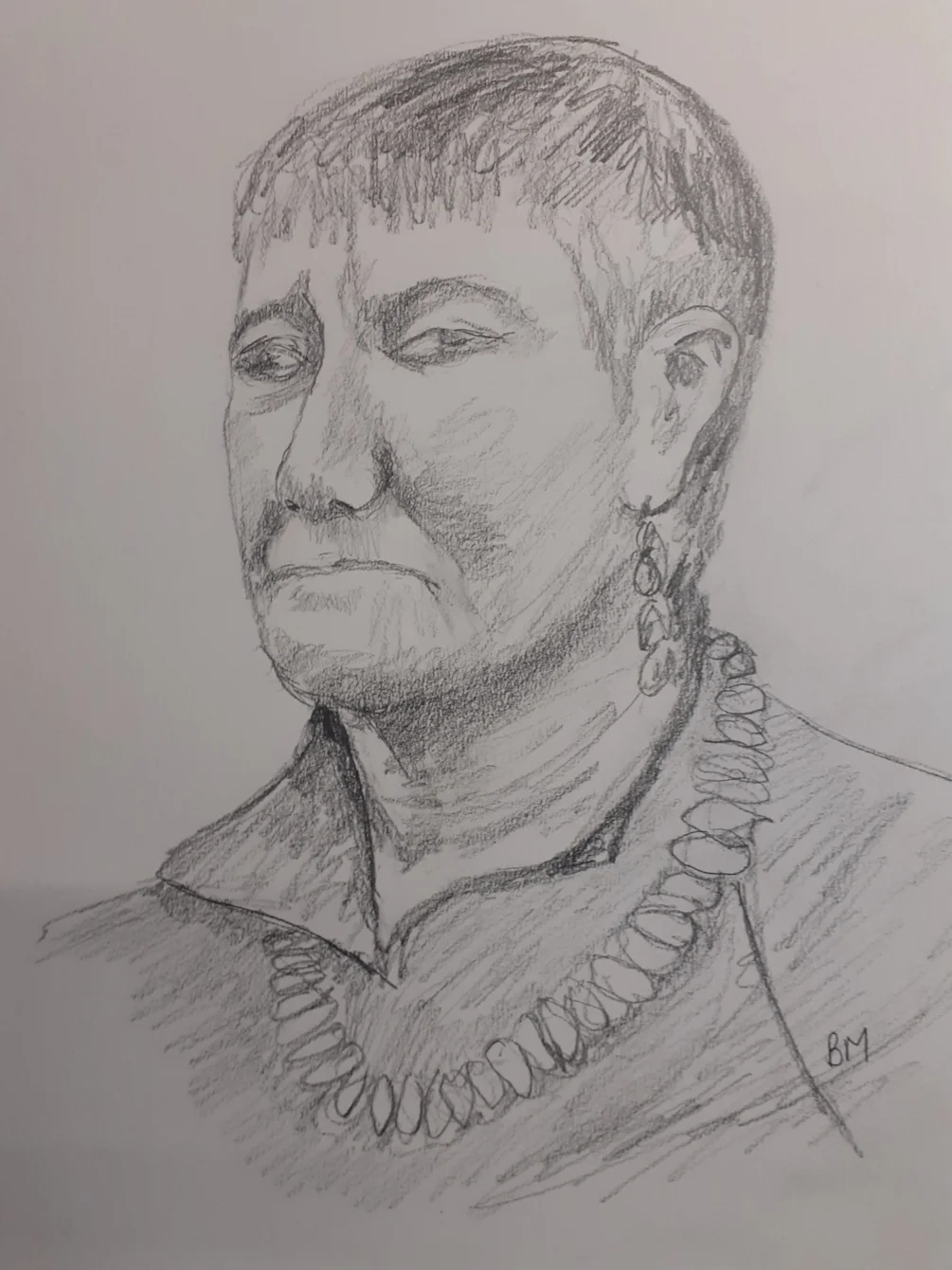Hazel - 45 minute charcoal pencil sketch on A3 cartridge paper - Feb 28th 2025 Hazel - 45 minute charcoal pencil sketch on A3 cartridge paper - Feb 28th 2025