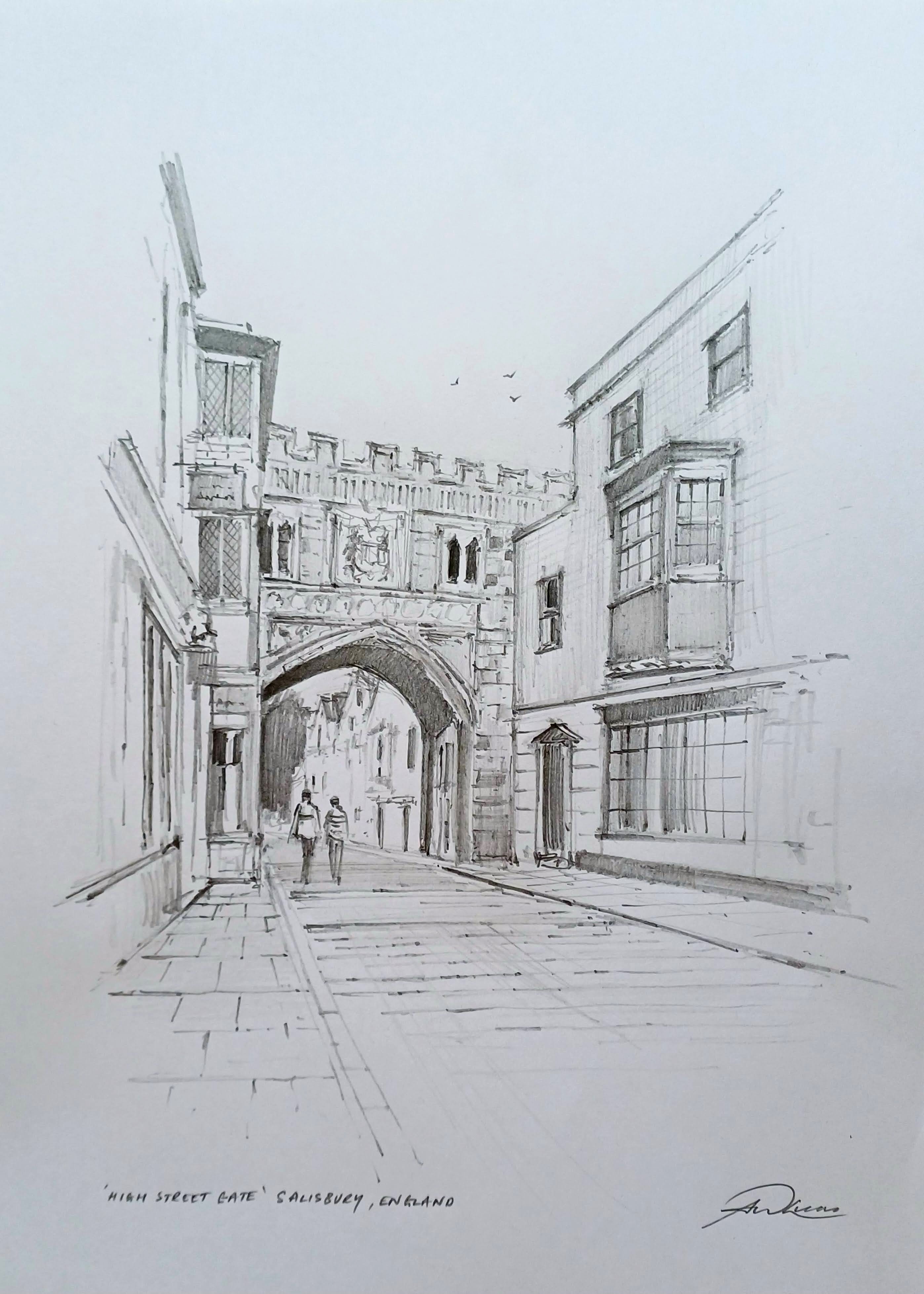High Street Gate sketch